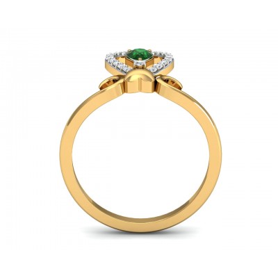Ameena Emerald Diamond Ring